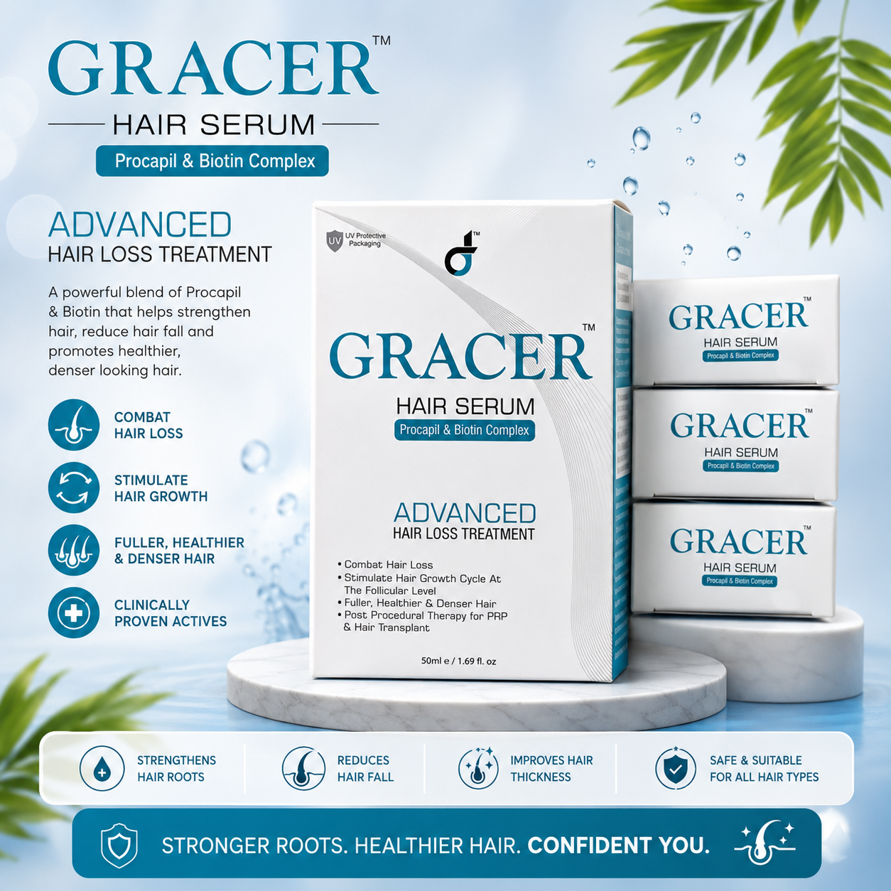 Gracer Hair Serum – Advanced Hair Loss Treatment