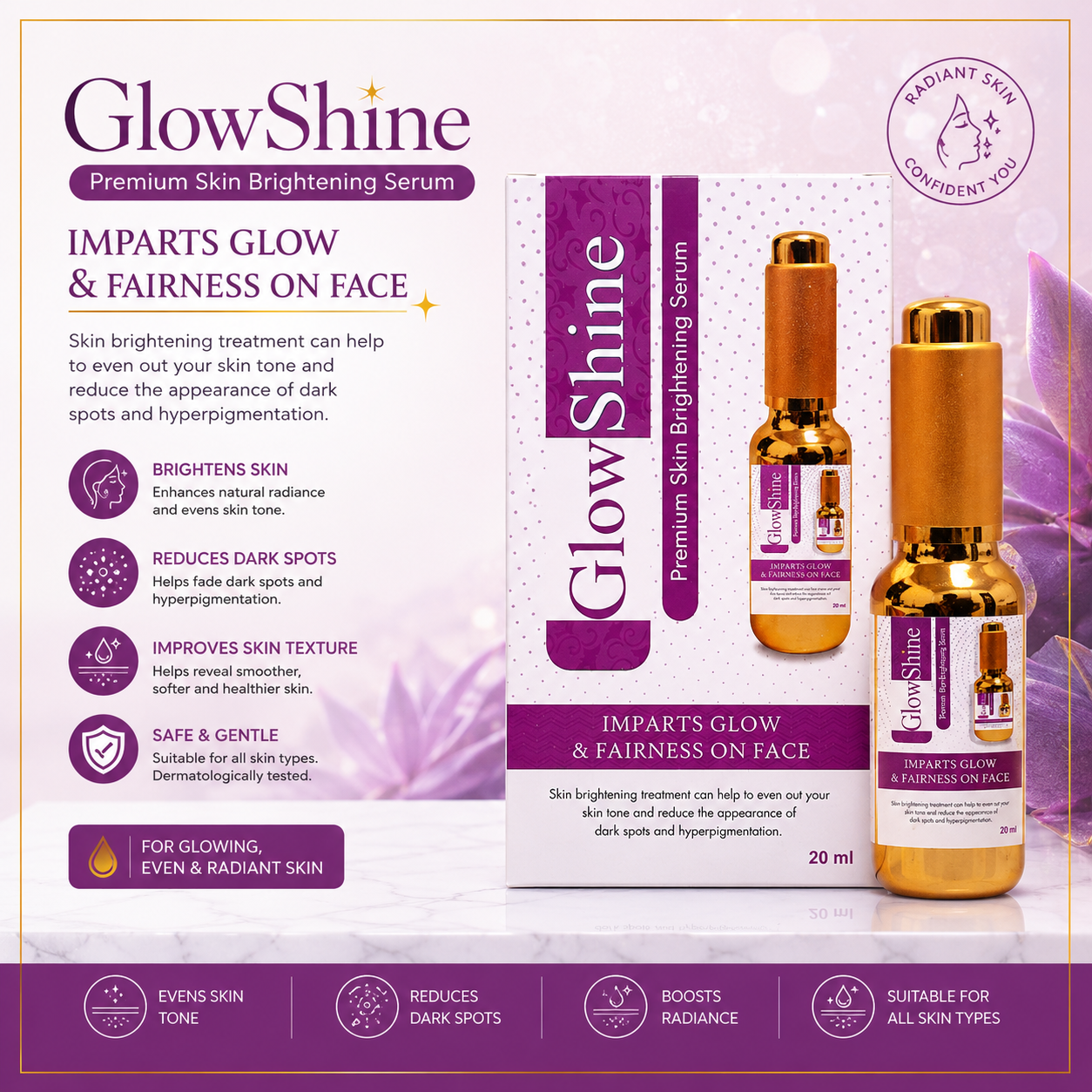 GlowShine Premium Skin Brightening Serum