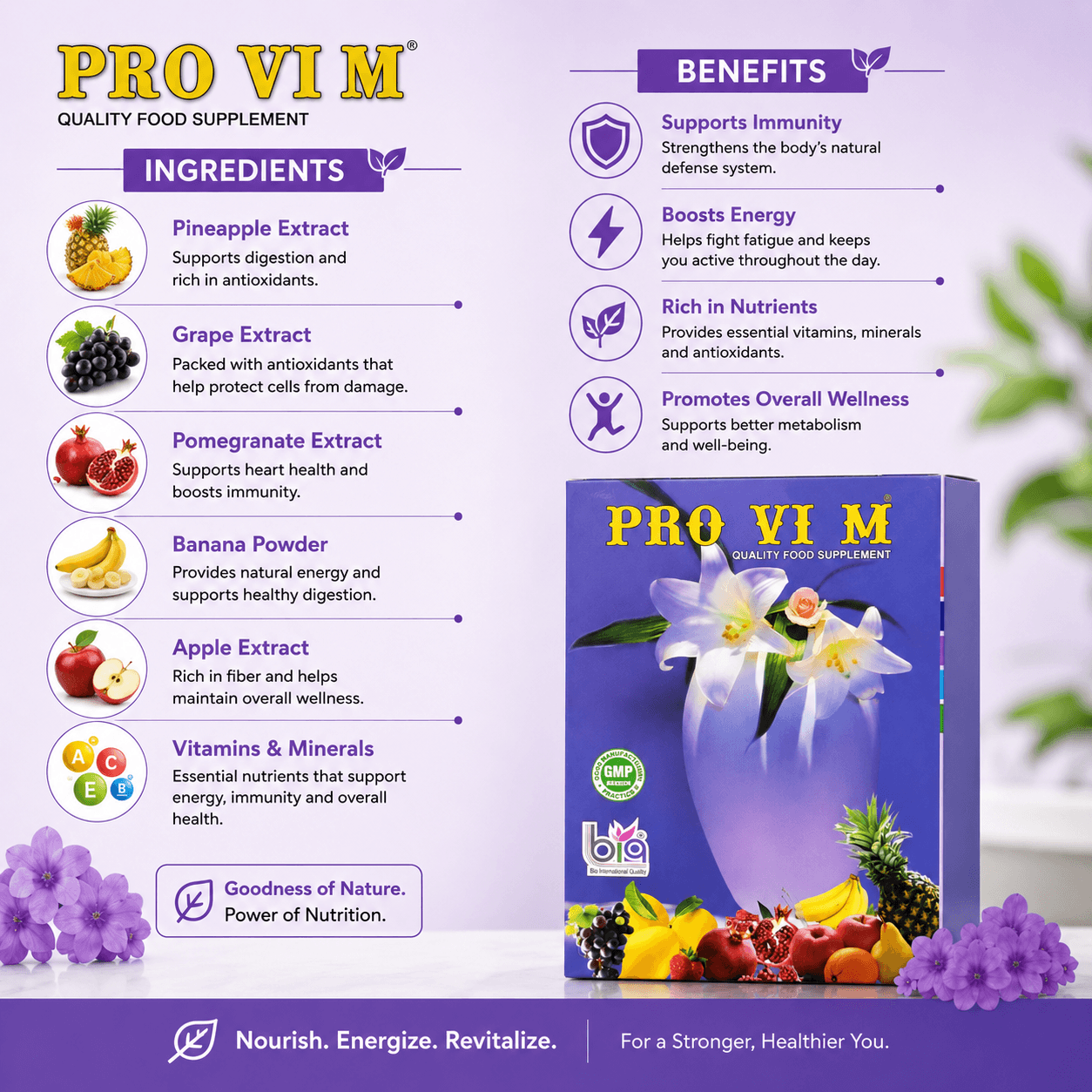 PRO VI M – Premium Quality Food Supplement