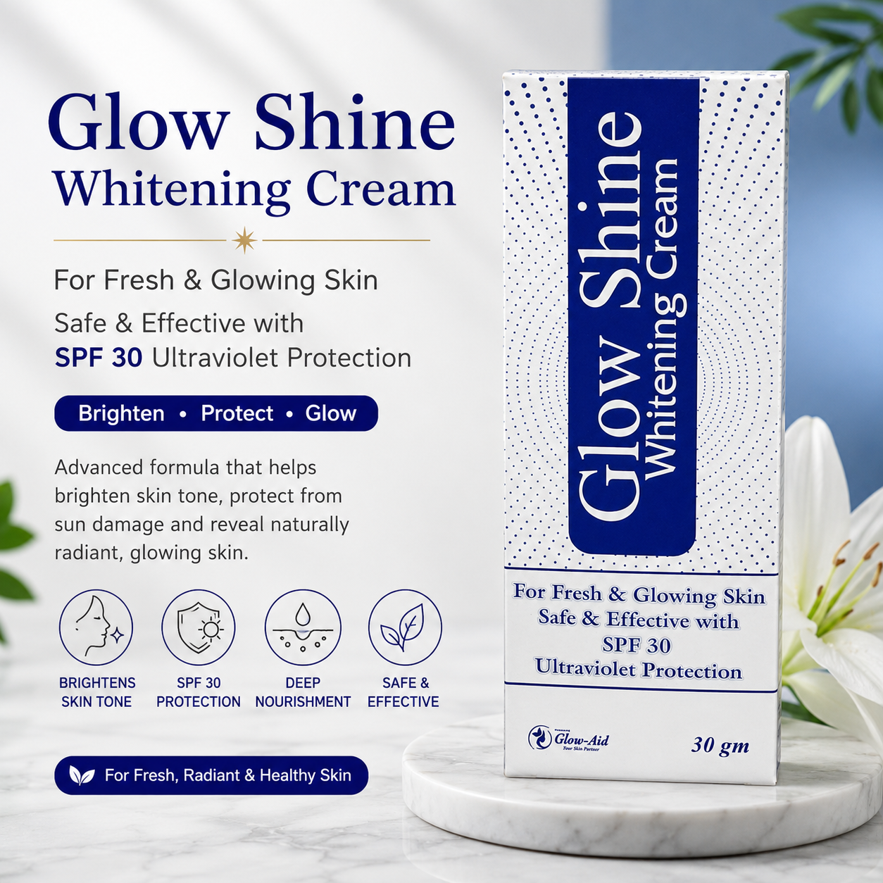 Glow Shine Whitening Cream SPF 30