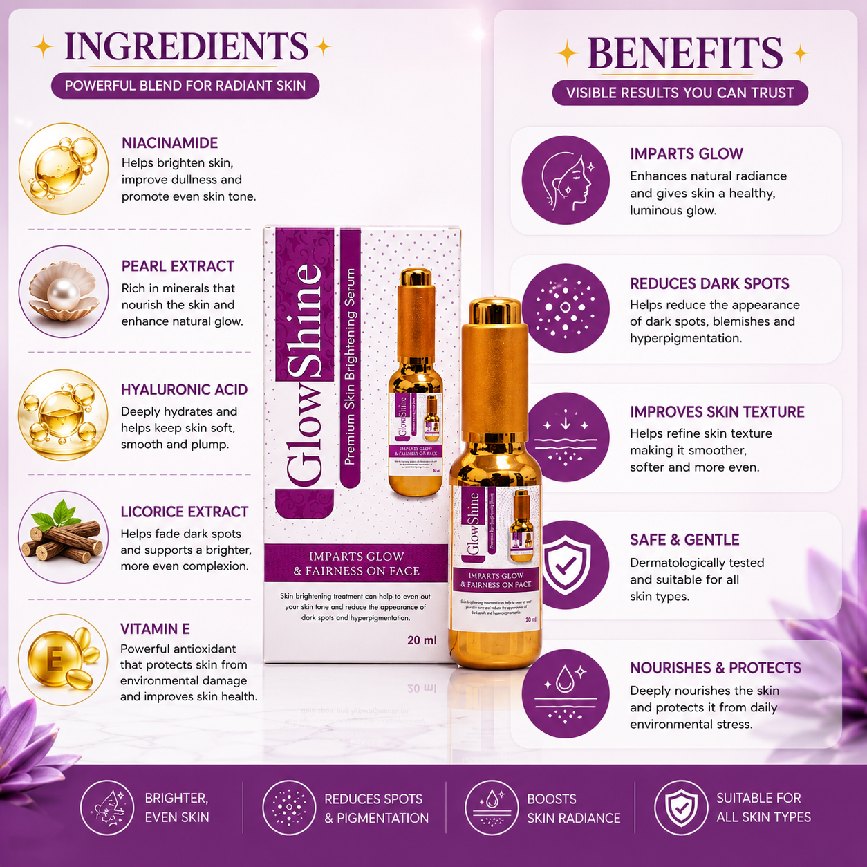 GlowShine Premium Skin Brightening Serum