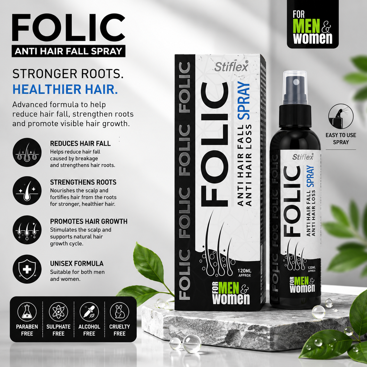 FOLIC Anti Hair Fall Spray