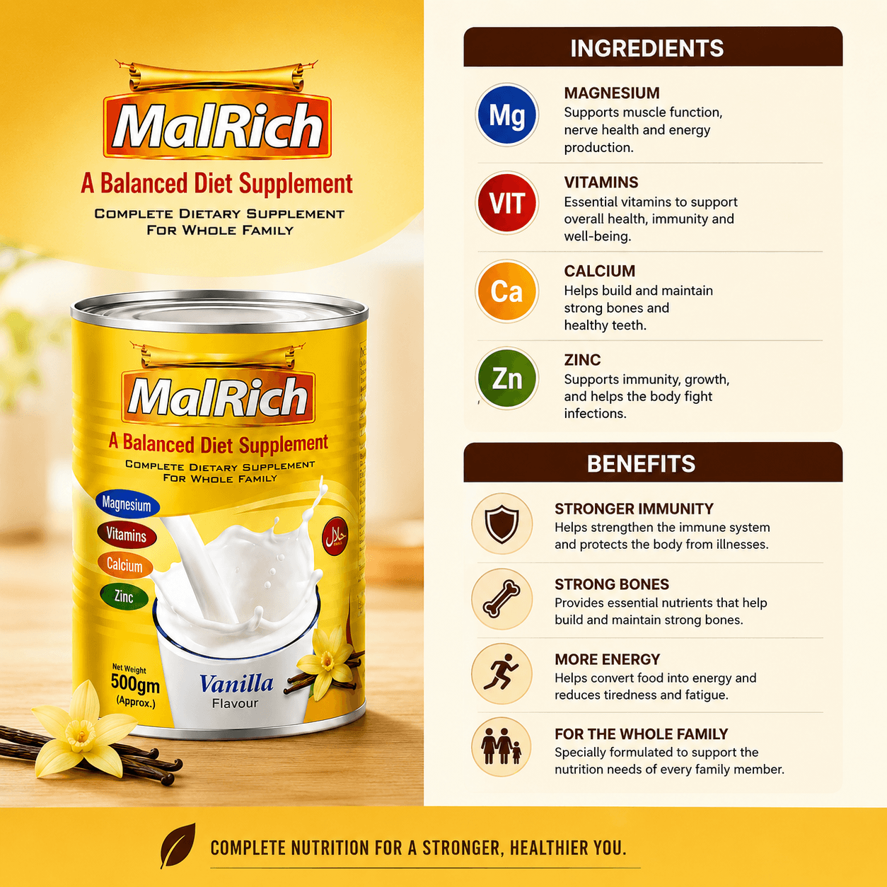 MalRich Balanced Diet Supplement(400gm)