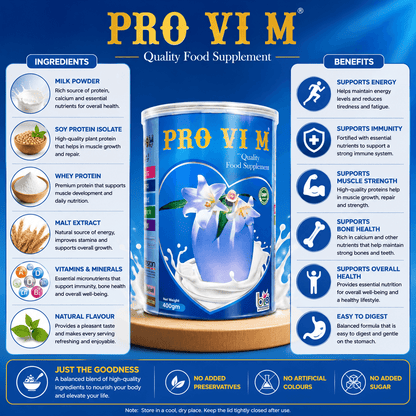 PRO VIM Premium Food Supplement Powder (400g)