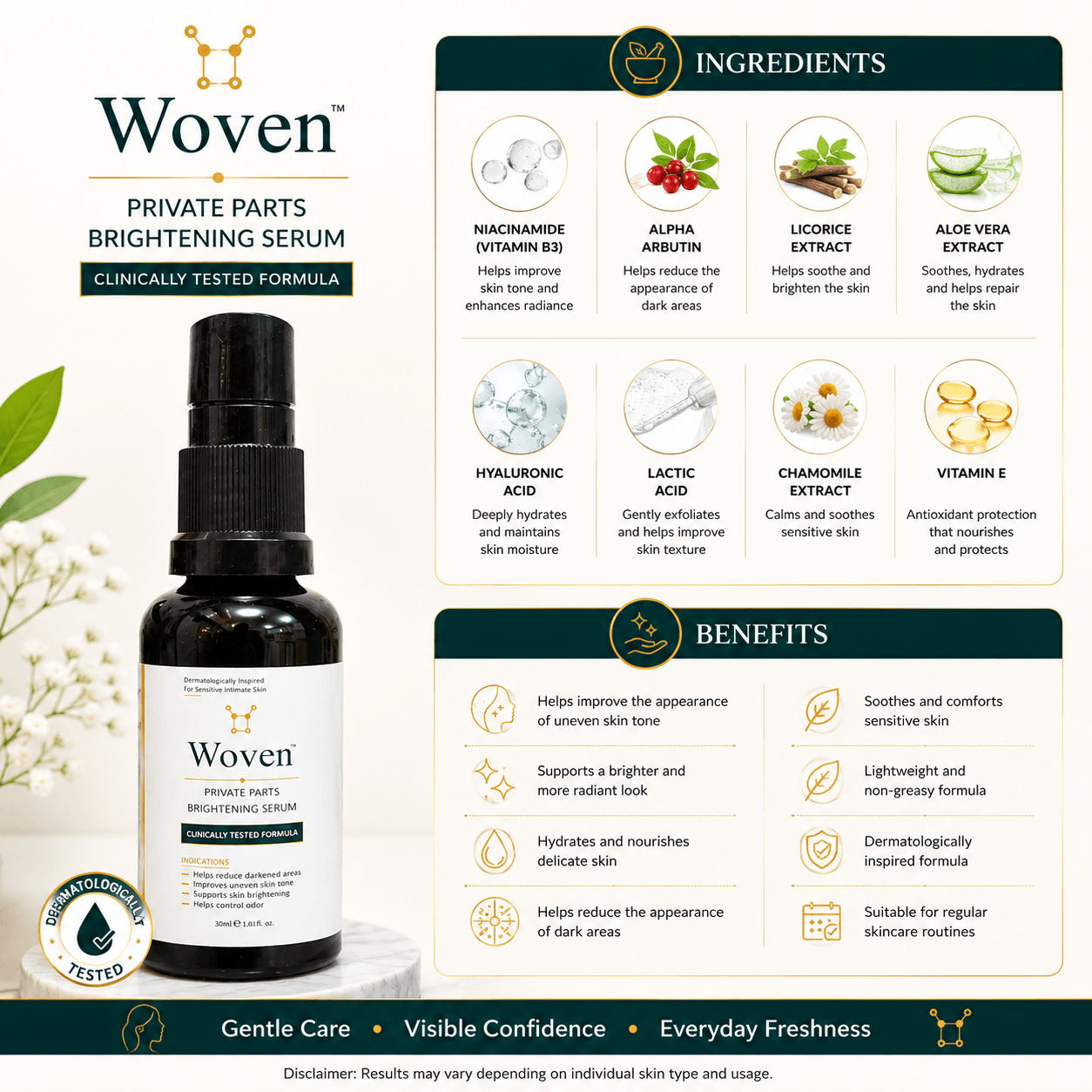 Woven Private Parts Brightening Serum