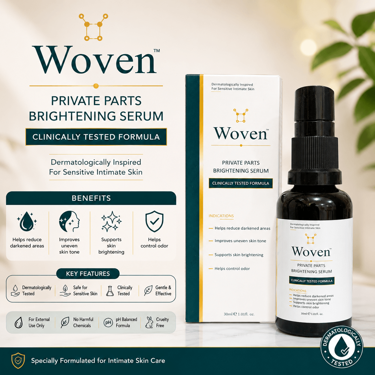 Woven Private Parts Brightening Serum