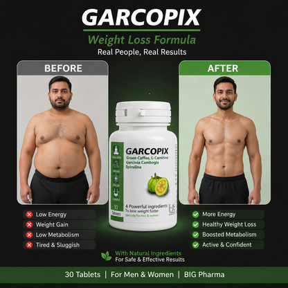 Garcopix Weight Management Formula – 30 Tablets by BIG Pharma